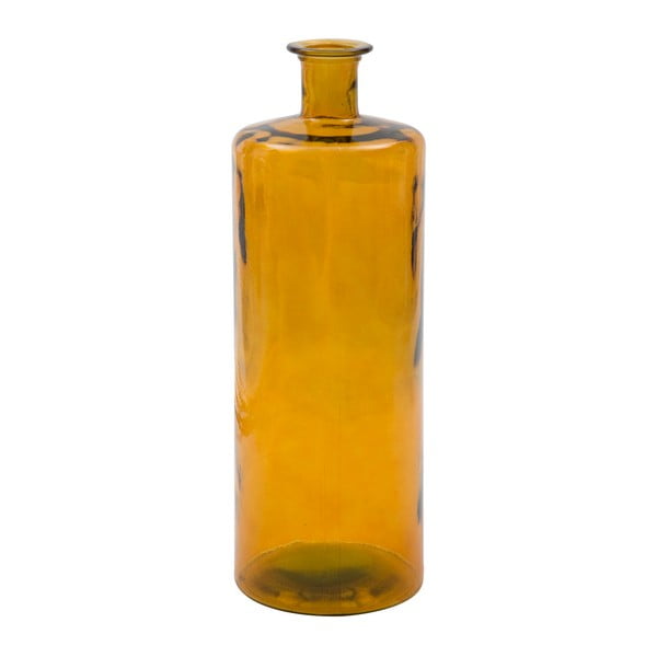 Žlutá váza z recyklovaného skla Mauro Ferretti Lop, výška 75 cm