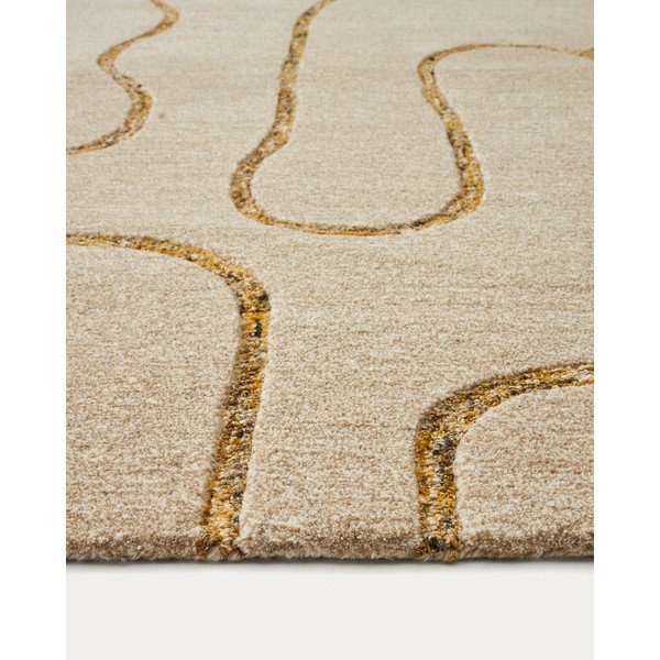 Béžový vlněný koberec 160x230 cm Magin – Kave Home-image-2