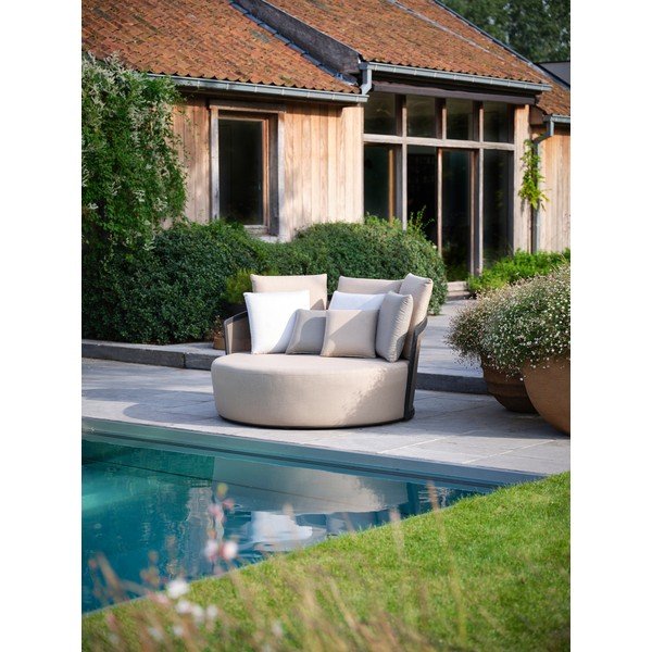 Béžové polstrované zahradní lehátko Cielo – Diphano-image-4