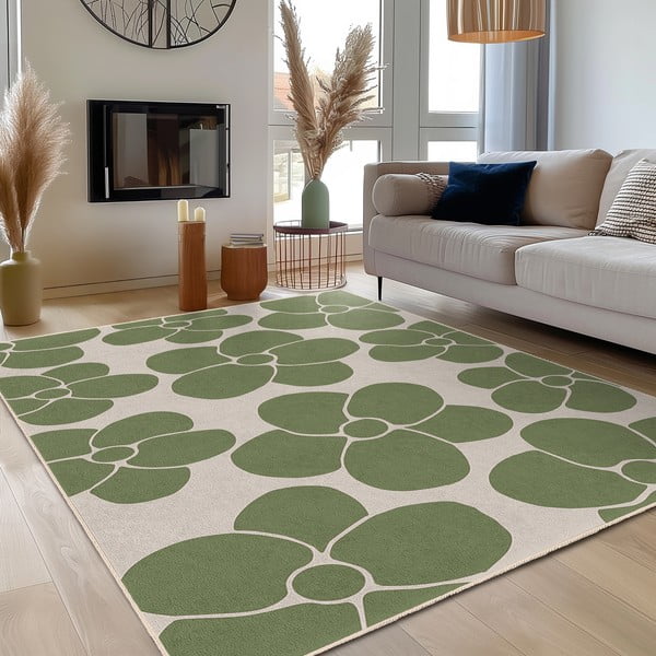 Zelený pratelný běhoun 80x200 cm Green Meadow – Mila Home-image-3