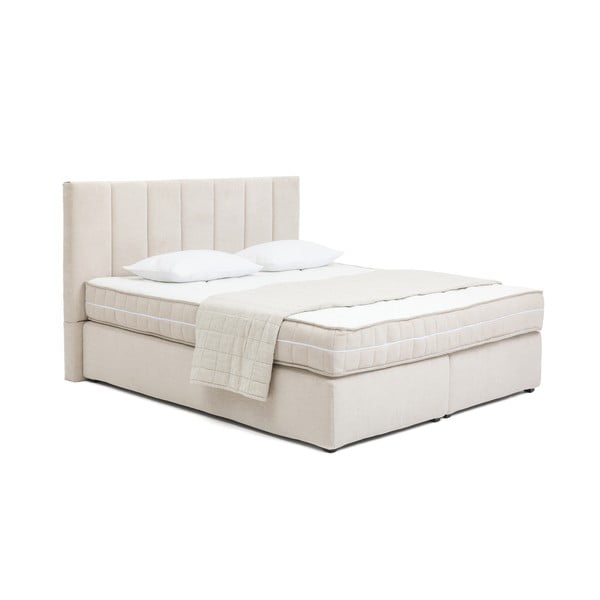 Béžová boxspring postel 160x200 cm Olia Bold Line – Bonami Selection