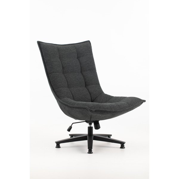 Tmavě šedé křeslo Cave – Marckeric