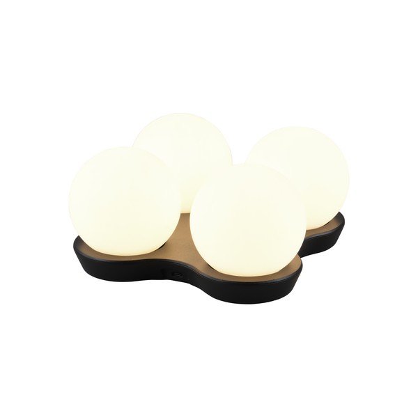Černo-bílá LED stolní lampa (výška 9 cm) Lorna – Reality