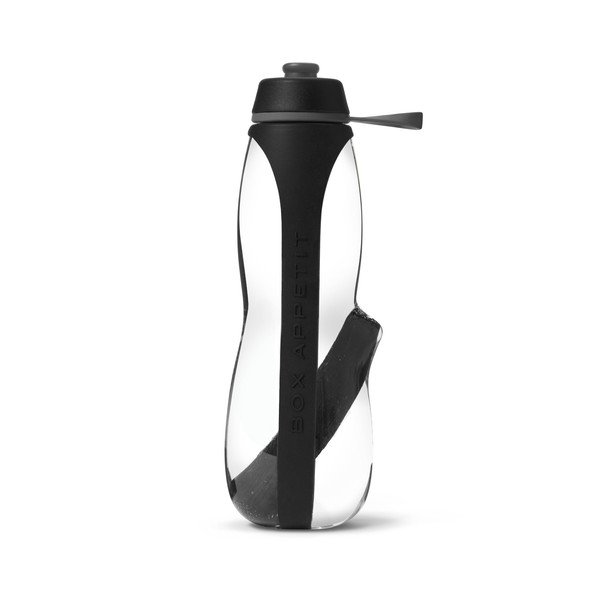Černá sportovní filtrační lahev s binchotanem Black + Blum Eau Good Duo, 700 ml