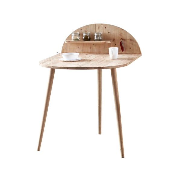 Jídelní stůl ke zdi s odkládací poličkou DEEP Furniture Ted-image-2