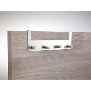 Kovový věšák na dveře ve stříbrné barvě 32 cm Yale – Tomasucci