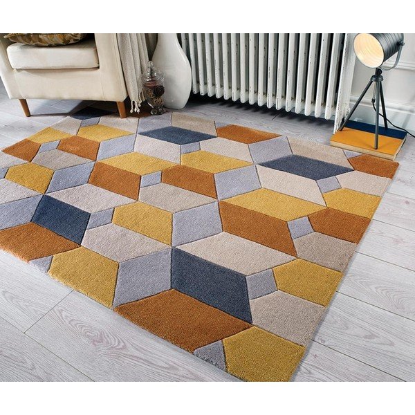 Žlutý koberec Flair Rugs Scope, 80 x 150 cm-image-4