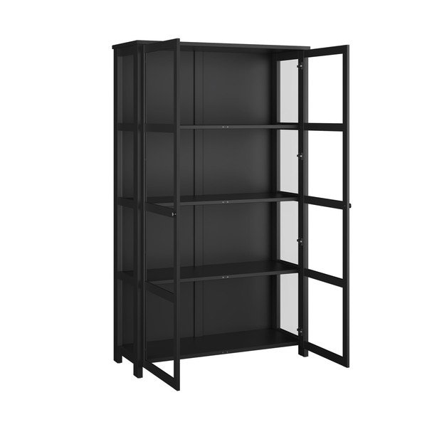 Černá vitrína 124x210 cm Excellent - Tvilum-image-4