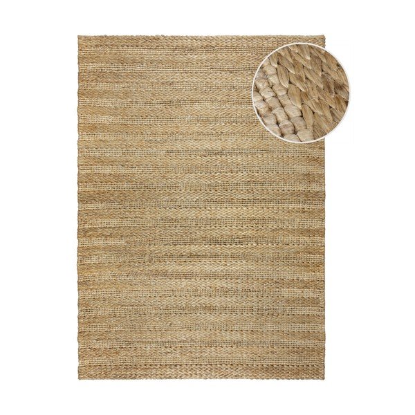 Ručně tkaný kenafový koberec v přírodní barvě 120x170 cm Drew Stripe – Flair Rugs