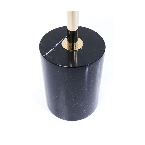 Černý odkládací stolek s podnožím ve zlaté barvě Kare Design San Remo Base, ø 46 cm-image-3
