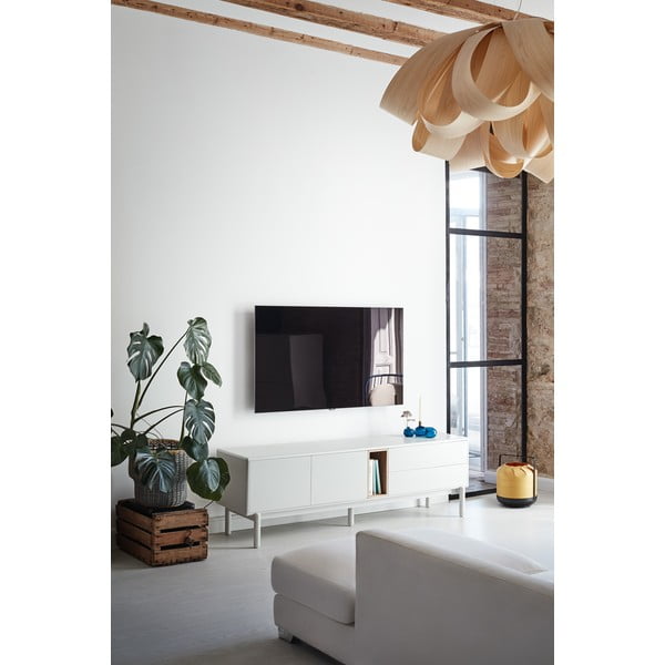 Krémový TV stolek 180x56x40 cm Corvo – Teulat-image-1