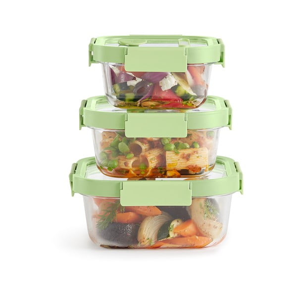 Potravinové krabičky v sadě 3 ks – Lékué-image-2