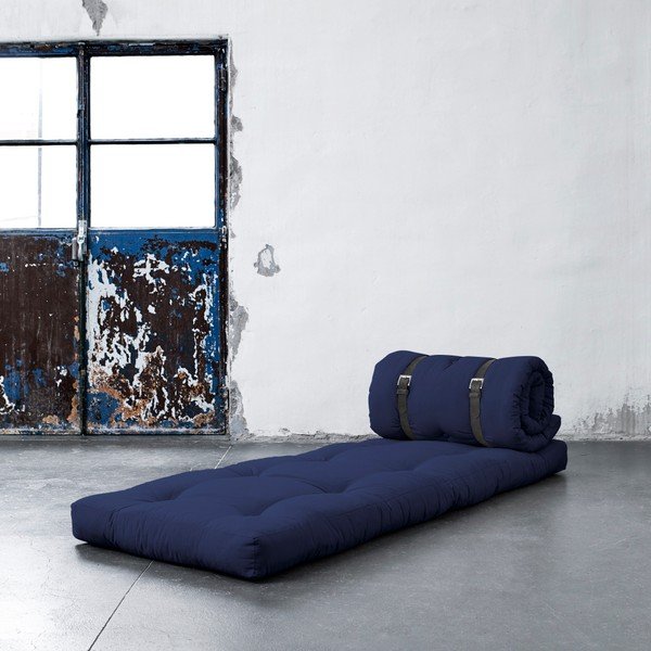 Variabilní křeslo s koženými pásky Karup Buckle Up Navy-image-2
