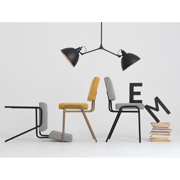 Bílo-černá jídelní židle Simple - CustomForm-image-4