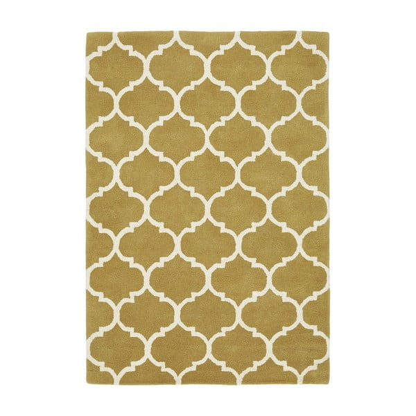 Okrově žlutý ručně tkaný vlněný koberec 160x230 cm Albany – Asiatic Carpets