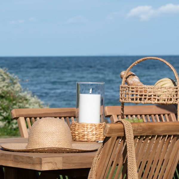 Lucerna z vodního hyacintu (výška 26 cm) Hurricane – House Nordic-image-1