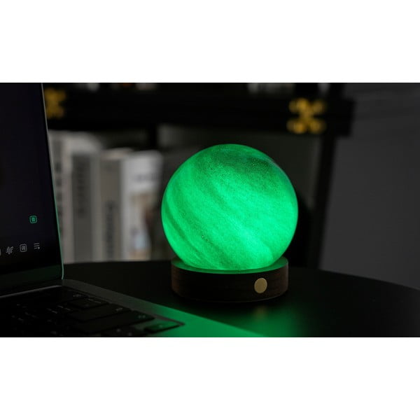 Tmavě hnědá světelná dekorace na USB ø 8 cm Sand Storm – Gingko-image-3