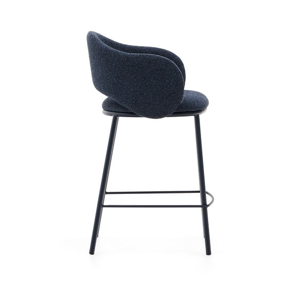 Tmavě modrá barová židle (výška sedáku 65 cm) Maina – Kave Home-image-3