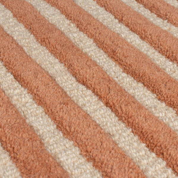 Ručně tkaný vlněný koberec v terakotové barvě 150x240 cm Lozenge Terracotta – Flair Rugs-image-4