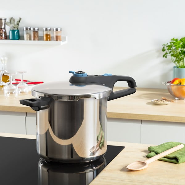 Tlakový  nerezový hrnec 8 l Secure Trendy – Tefal-image-1