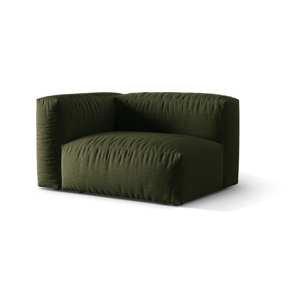 Zelený modul pohovky (levý roh) Martina – Micadoni Home-image-1