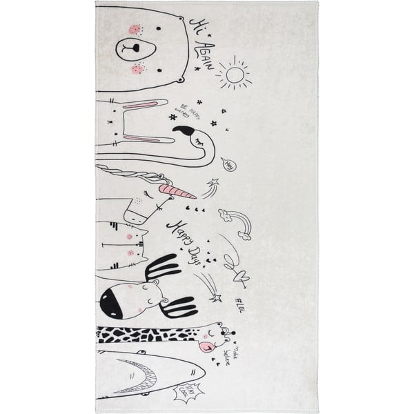 Slonovinový pratelný dětský koberec 120x180 cm Animal Kingdom – Vitaus