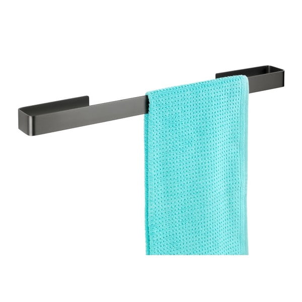 Antracitově šedý nástěnný samodržící věšák na ručníky Wenko Montella, délka 61 cm-image-3