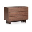 Komoda v dekoru ořechu v tmavě přírodní barvě 101x75x50 cm Norlen – Kave Home