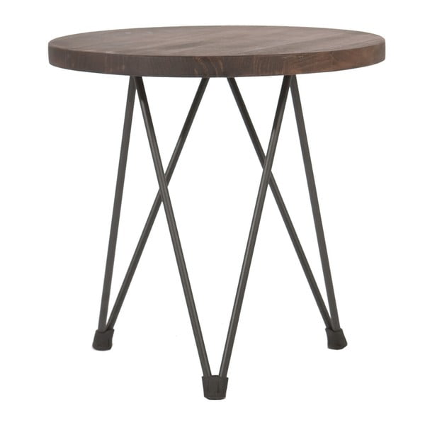 Příruční stolek s deskou z bukového dřeva indhouse Emerado