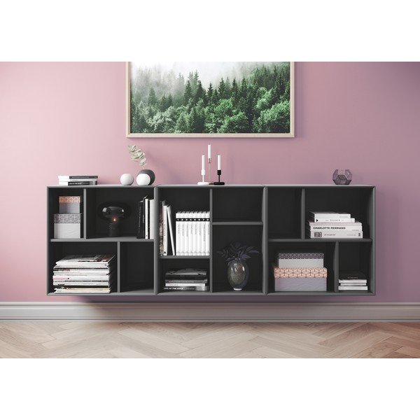 Tmavě šedý modulární policový systém 70x70 cm Z Cube - Tenzo-image-1