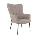 Světle šedé křeslo ušák Glasgow  – House Nordic