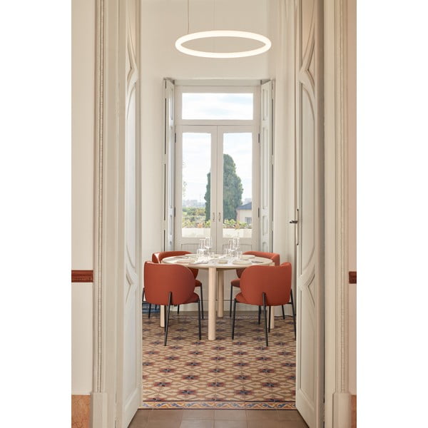 Červená čalouněná jídelní křesla v sadě 2 ks Mogi – Teulat-image-2