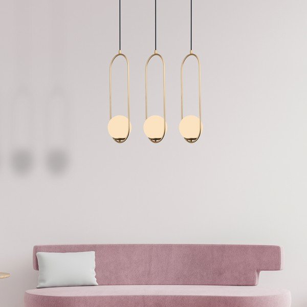 Závěsné svítidlo ve zlaté barvě Squid Lighting Arch, výška 146 cm-image-3