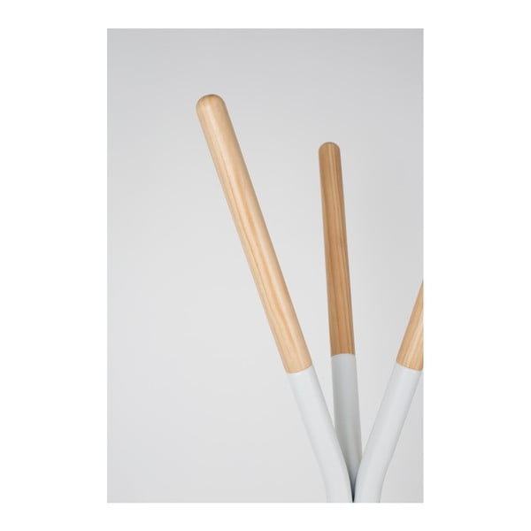 Věšák na kabáty z borovicového dřeva s bílými detaily Zuiver Pinnacle-image-3