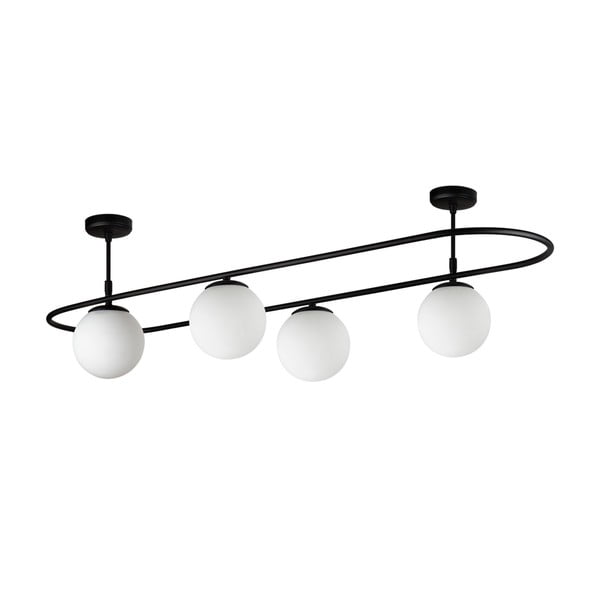 Černé stropní svítidlo Squid Lighting Elips, délka 124 cm-image-2