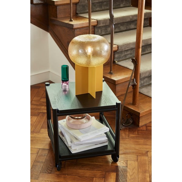 Servírovací stolek na kolečkách z dubového dřeva 40x40 cm Norm – Hübsch-image-1