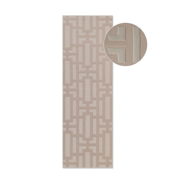 Béžový běhoun 80x240 cm Perles Onyx – Elle Decoration