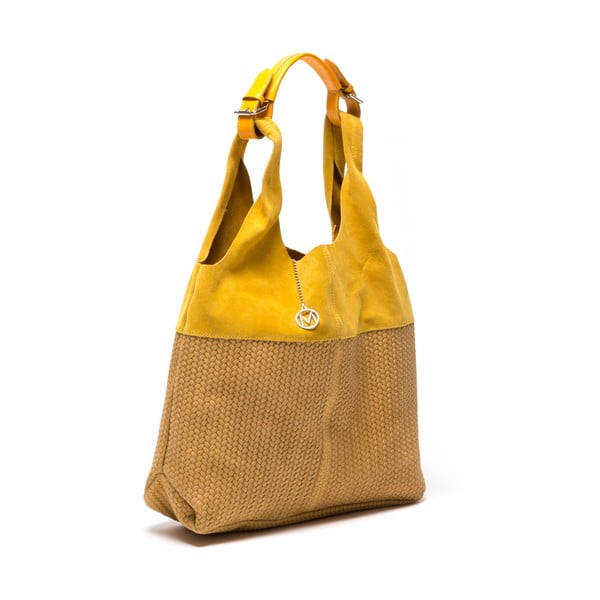 Kožená kabelka Mangotti 875 Giallo-image-2