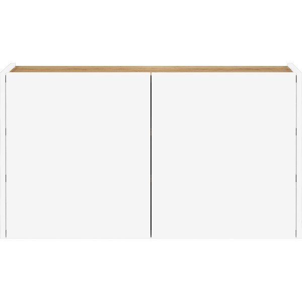 Bílá závěsná skříňka v dekoru dubu 93x52x29 cm Libbiano – Germania-image-3