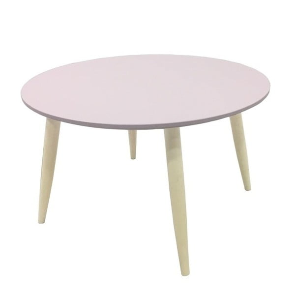 Růžový odkládací stolek 13Casa Pastel, Ø 58 cm