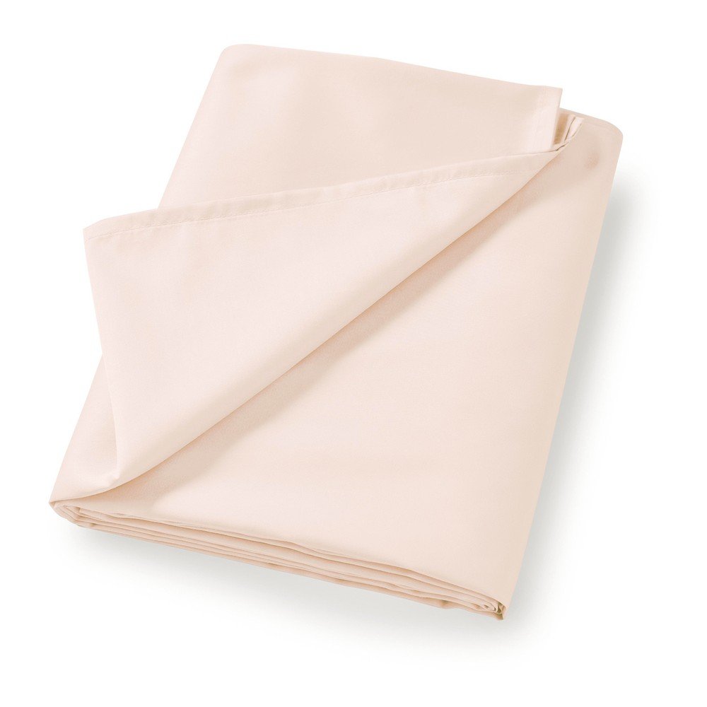 Béžové prostěradlo z bavlněného saténu 180x260 cm Cotton Sateen – Bianca