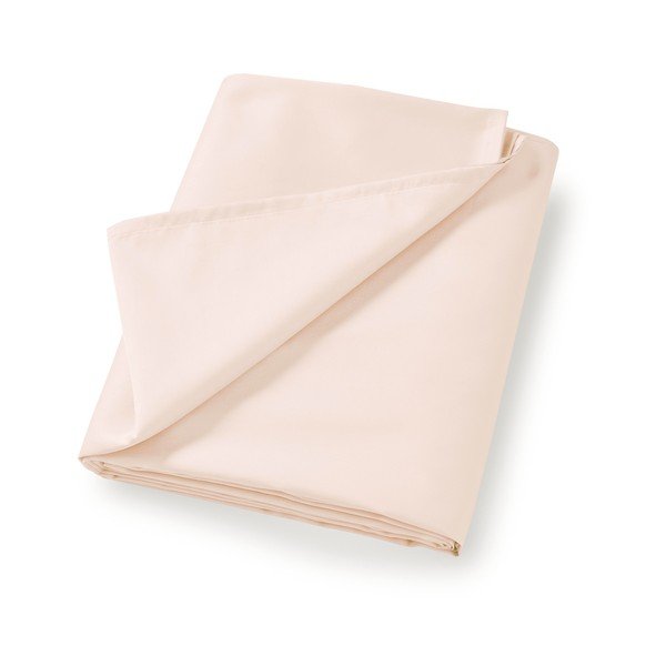 Béžové prostěradlo z bavlněného saténu 180x260 cm Cotton Sateen – Bianca