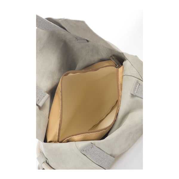 Šedá kožená kabelka Giulia Massari Darcy-image-3