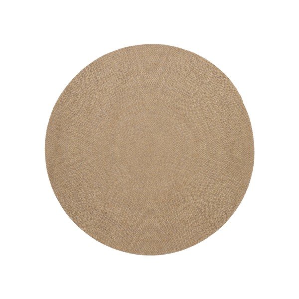 Béžový kulatý vnitřní a venkovní koberec z recyklovaných vláken ø 150 cm Despas – Kave Home