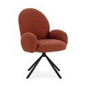 Křeslo v cihlové barvě Dario – Marckeric