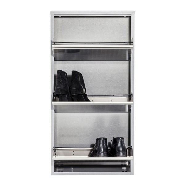 Kovový botník ve stříbrné barvě Kare Design Caruso-image-3