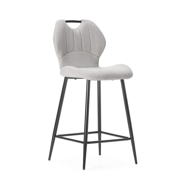 Béžové čalouněné barové židle v sadě 2 ks (výška sedáku 65 cm) Muli – Marckeric