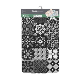 Černý koberec z PVC 45x75 cm Salou – douceur d'intérieur