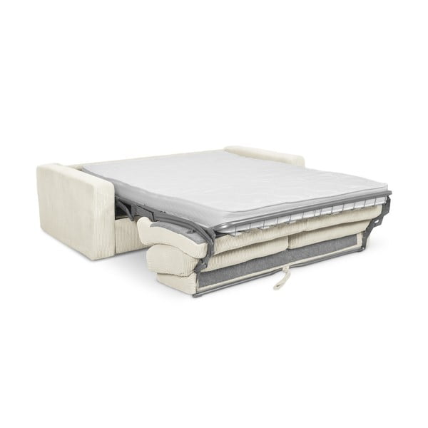 Béžová manšestrová rozkládací pohovka 195 cm Nona – Makamii-image-3