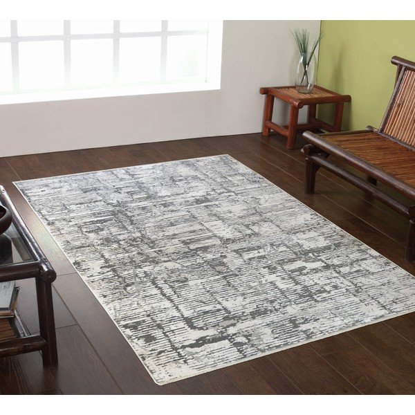 Šedý koberec 80x150 cm Jaipur – Webtappeti-image-1